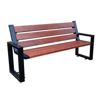Nowoczesna minimalistyczna ławka z oparciem 180